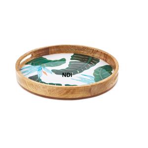 ถาดรองเสิร์ฟทำจากหวายถาดทำจากวัสดุธรรมชาติเป็นมิตรต่อสิ่งแวดล้อมถาดรองเครื่องใช้ในครัวของโรงแรมร้านอาหารใช้บริการอาหารเช้า - Product Image 3