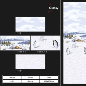 กระเบื้องบุผนังเซรามิกขนาด 300x600 มม. สำหรับห้องน้ำ ห้องครัว ผิวมันเงา/ด้าน ลายแกะสลักแบบน้ำตาล ดีไซน์ตกแต่งผนังภายในสุดหรู - Product Image 1