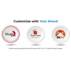 Assiette à sushi en mélamine écologique Bords lisses et sans bavure de 5.5 pouces Prix favorable pour un toucher confortable - Product Image 2