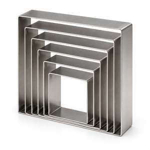 Fida Cake <b>Ring</b> Square Straight 0.8mm Height 10 cm Stainless - Product Image 1