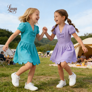 Vestido de Yoga para Niñas 2026, Ropa de Fiesta, Vestido Deportivo de Moda Infantil, Secado Rápido, Diseño Personalizado, Envío Rápido, Compra al por Mayor, Servicio OEM - Product Image 1