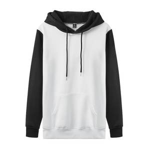 Sweats à capuche pour hommes, uni, manches longues, cordon de serrage, vêtements décontractés d'automne, polyester/coton - Product Image 2