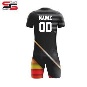 Ensembles d'uniformes de football sublimés personnalisés Matériau en polyester Uniforme d'usure en gros de prix et de quantité - Product Image 6