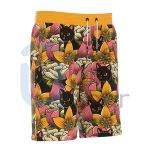 Pantalones cortos de gimnasio de poliéster informales para hombre de alta calidad, último diseño, estampado personalizado, patrón sólido para Fitness, Yoga, correr, uso Atlético - Product Image 1