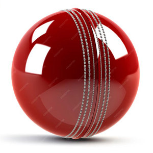 Sumroos Shiner ลูกบอลคริกเก็ตหนังสีแดงสั่งทำโลโก้ใหม่คุณภาพส่งออกขายดีหนังแท้เย็บด้วยมือ - Product Image 1