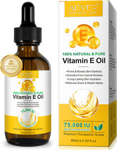 ALIVER <span class=keywords><strong>E</strong></span> vitamini yağı 60ml organik yüz ve vücut nemlendirici cilt bakımı için % 100% saf <span class=keywords><strong>Vitamin</strong></span> Serum yağı - Product Image 5