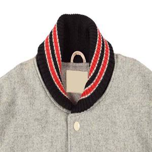 Veste de baseball varsity personnalisée OEM de haute qualité, broderie en chenille, manches en cuir, hiver - Product Image 3