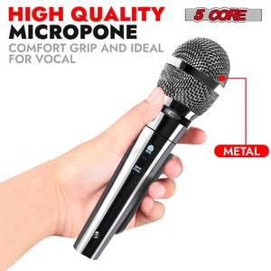 ไมโครโฟนไดนามิก 5Core XLR สำหรับคาราโอเกะ ร้องเพลงในสตูดิโอ ไมค์แบบมือถือ - Product Image 2