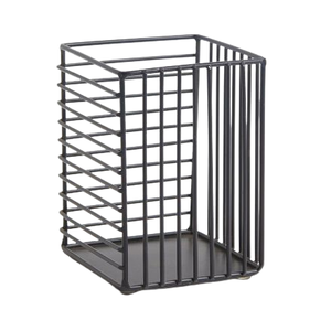 ที่ใส่ปากกาโลหะเคลือบผงสีดำ,ช่องใส่วัสดุคุณภาพสูงสำหรับใส่โต๊ะทำงานนักเรียน - Product Image 1