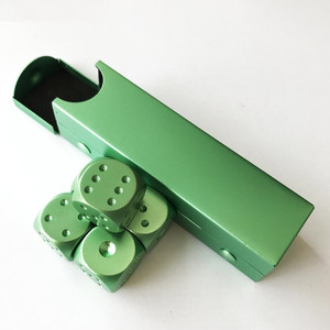 ¡Oferta! Dados creativos de aleación de aluminio para ocio, caja portátil de dados de aluminio - Product Image 2