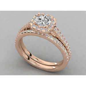 Anillo Solitario de Oro de 10K para Mujer con Diamante Cultivado en Laboratorio - Product Image 1