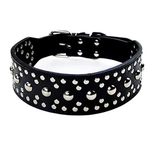 Dog collar leather pet anti-bite neck strap collars personalize adjustable pets collar's dogs suppliers and accessories