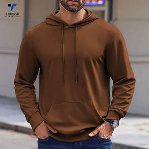 Hot Selling Custom Logo <b>Men</b> Hoodies 100% Cotton Winter Eco-Friendly Breathable <b>Fleece</b> Pullover <b>Hoodie</b> - Product Image 2