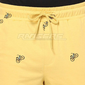 กางเกงขาสั้นสีเหลืองสำหรับผู้ชายกางเกงขาสั้นออกกำลังกายแบบลำลองแห้งเร็วทำจากผ้าโพลีเอสเตอร์100% - Product Image 6
