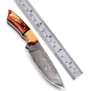 Calidad Premium personalizable Damasco acero S7 Skinner cuchillo de caza mango de madera para supervivencia Industrial Camping OEM disponible - Product Image 1