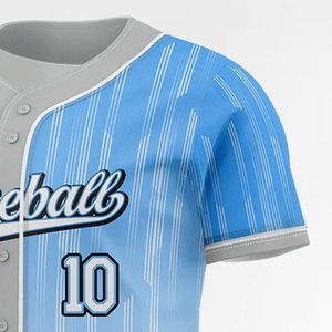 Maillots de baseball personnalisés, dernier design, respirants, antibactériens, séchage rapide, grande taille, vêtements de softball, OEM ODM - Product Image 6