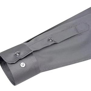 OEM chemises pour hommes décontracté cravate bouton hommes chemise habillée couleur unie revers poche été plage manches chemises en lin pour hommes - Product Image 5