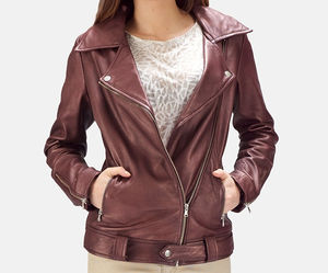 แจ็กเก็ตหนังวัวน้ำหนักเบาของผู้หญิงแจ็กเก็ตหนังวัวสำหรับฤดูใบไม้ร่วงและฤดูหนาวสินค้ามาใหม่ - Product Image 2