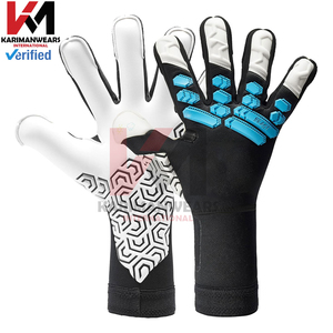 Gants de gardien de but hybrides pour adultes et enfants, adhérence supérieure, protection tout temps, gants de gardien de but de football pour enfants, adolescents et adultes, entraînement - Product Image 3