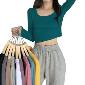 Oem Custom logo Design Spring and Autumn Women's <b>Dress</b> for Black Long-sleeve <b>T</b>-<b>shirt</b> - Product Image 1