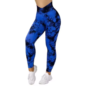 Mallas de cintura alta para mujer, pantalones acampanados de Yoga deportivos de punto transpirables de Color sólido, nuevos ajustados para correr baratos - Product Image 6