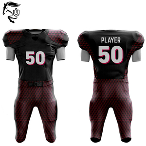 Uniformes de fútbol americano de diseño personalizado de alta calidad, 100% poliéster, ropa deportiva transpirable, ropa de equipo unisex - Product Image 1