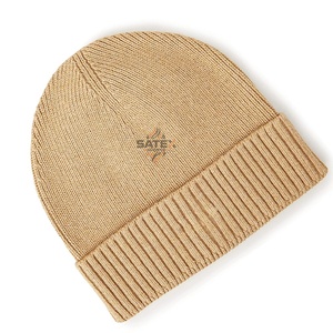 OME Winter Warm Unisex Knitted Custom Logo Digital Printing Acrylic Jacquard Beanie Handmade Bobble Hat Cuffled Adjustable - Product Image 2