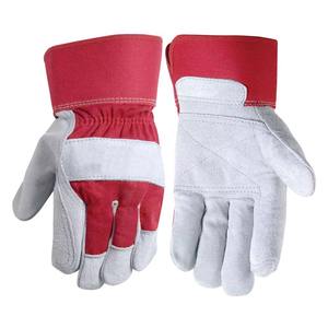 Gants de soudage TIG MIG résistants à la chaleur, en cuir de vachette, en cuir de vachette fendu, pour travaux de sécurité électriques, vente en gros - Product Image 6