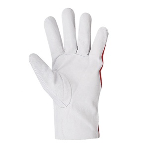 Bajo MOQ Guantes de trabajo de seguridad Protección de manos de cuero Construcción Guante industrial Guantes de cuero de Pakistán - Product Image 3