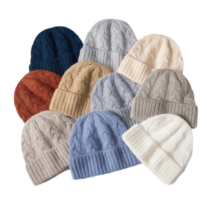 Knitted Beanies for <b>Men</b> Women OEM Wholesale High Quality Customized Comfortable Adjustable Fleece Knitted Beanie <b>Caps</b> Outdoor - Product Image 1