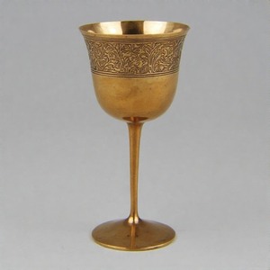 Cáliz sagrado TranquilCup, copa de vino de comunión de latón antiguo, Copa Vintage hecha a mano para iglesia y ceremonias espirituales - Product Image 6