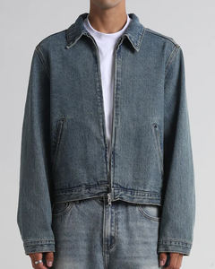 Fashion <b>Denim</b> Jacket Men Custom Wholesale | High Quality Jean Jacket OEM | Vintage Streetwear <b>Denim</b> <b>Coat</b> for Retailers - Product Image 2