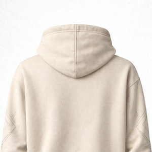 Sudaderas con capucha personalizadas bordadas para invierno, estilo oversize con cremallera, de algodón y forro polar, unisex, para uso casual urbano, venta al por mayor. - Product Image 5