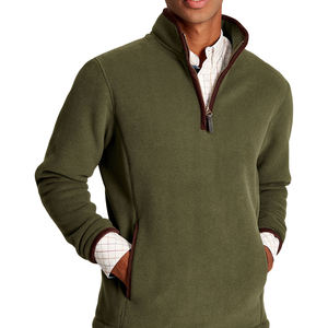 Streetwear uni avec logo personnalisé pull à fermeture éclair de haute qualité pull sur mesure pull à fermeture éclair polaire hiver chandails pour hommes - Product Image 1