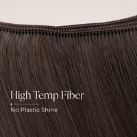 Lots de Cheveux Raides Synthétiques en Fibres Naturelles Résistantes à la Chaleur, Couleurs Vibrantes, Extensions de Tissage pour Salons (Vente en Gros)