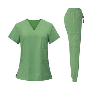 Tenues médicales élégantes en tissu éponge à détection d'aiguilles, sans couture, pour femmes, ensembles de blouses d'hôpital, directement de l'usine - Product Image 5