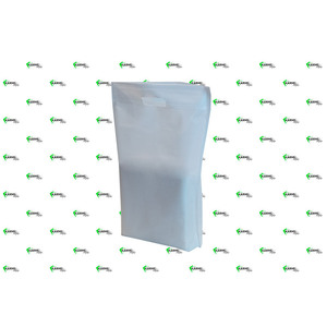 Bolsa troquelada blanca de 40x50+10cm, 60gsm, Novotex TNT, 300 unidades, B2B - Product Image 1