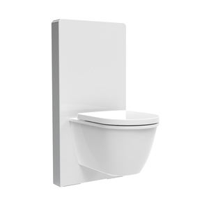 Armoire dissimulée, réservoir <span class=keywords><strong>suspendu</strong></span>, mécanisme de <span class=keywords><strong>chasse</strong></span> d'eau de toilette moderne en céramique, réservoir en verre - Product Image 1