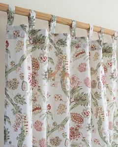 Cortinas y Cenefas Modernas de Lujo con Estampado a Mano, 100% Algodón Ligero, con Bloqueo de Luz Total para Sala de Estar, Aptas para Todas las Estaciones - Product Image 4