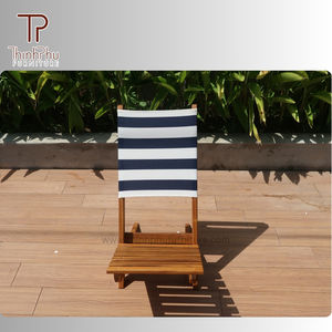 Chaise de plage portable en bois d'acacia au design contemporain pour salon chambre cour jardin parc hôtel villa-pour le marché britannique et américain - Product Image 1