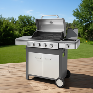 Parrilla de Acero Inoxidable para Asar a la Parrilla con Horno y Acabado Gris, Estilo Indianapolis - Product Image 3