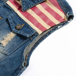 <b>Men's</b> New European Button Short-Sleeved Denim Shirt Washed Tooling Jeans <b>Jacket</b> America Loose Retro 2025 <b>Summer</b> Half-Sleeved Top - Product Image 3