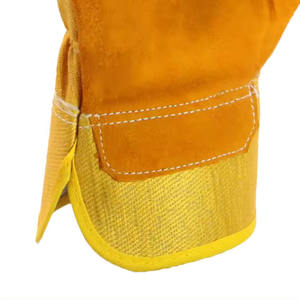 Vache fendue robuste jardin résistant aux coupures sécurité protection chauffée travail main cuir Construction gants - Product Image 2
