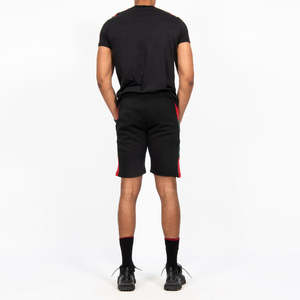 Ensemble de vêtements de rue d'été personnalisés pour hommes, ensemble de t-shirt et short surdimensionné de couleur noire, respirant, de haute qualité, vente en gros - Product Image 4