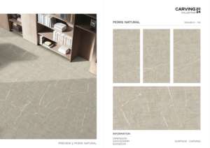 Carreaux de porcelaine texturés, polis et émaillés, conçus pour une couverture de sol et de mur spacieuse, améliorant la profondeur visuelle de l'intérieur. - Product Image 5