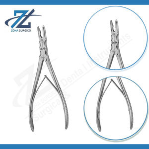 Rongeur à os Ruskin à action composée, morsure de 3 mm, 150 mm de long, droit, instrument chirurgical en acier inoxydable, certifié CE - Product Image 3