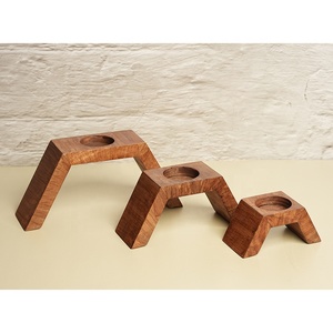 Wholesale Custom New Unique Handmade Wooden <b>Tealight</b> Holder Stand Large Any Customized Size Color Other Candle Holders Stand - Product Image 2