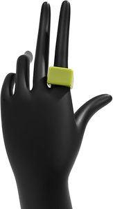 Meilleure qualité en gros mignon coloré résine époxy bague de doigt grosse rétro résine acrylique bijoux bague pour enfants femmes - Product Image 3