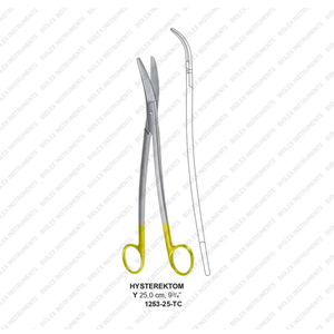 Tijeras quirúrgicas HYSTEREKTOMY Dean, borde de sierra curvada, tijeras de carburo de tungsteno, instrumentos quirúrgicos de 17 cm, acero inoxidable - Product Image 2