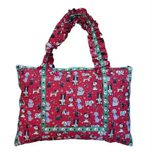 Juego de Ropa de Cama Portátil de Estilo Clásico 100% Algodón, 6 Piezas, Solución para Dormir para Bebés con Bolsa de Viaje Tejida - Product Image 1